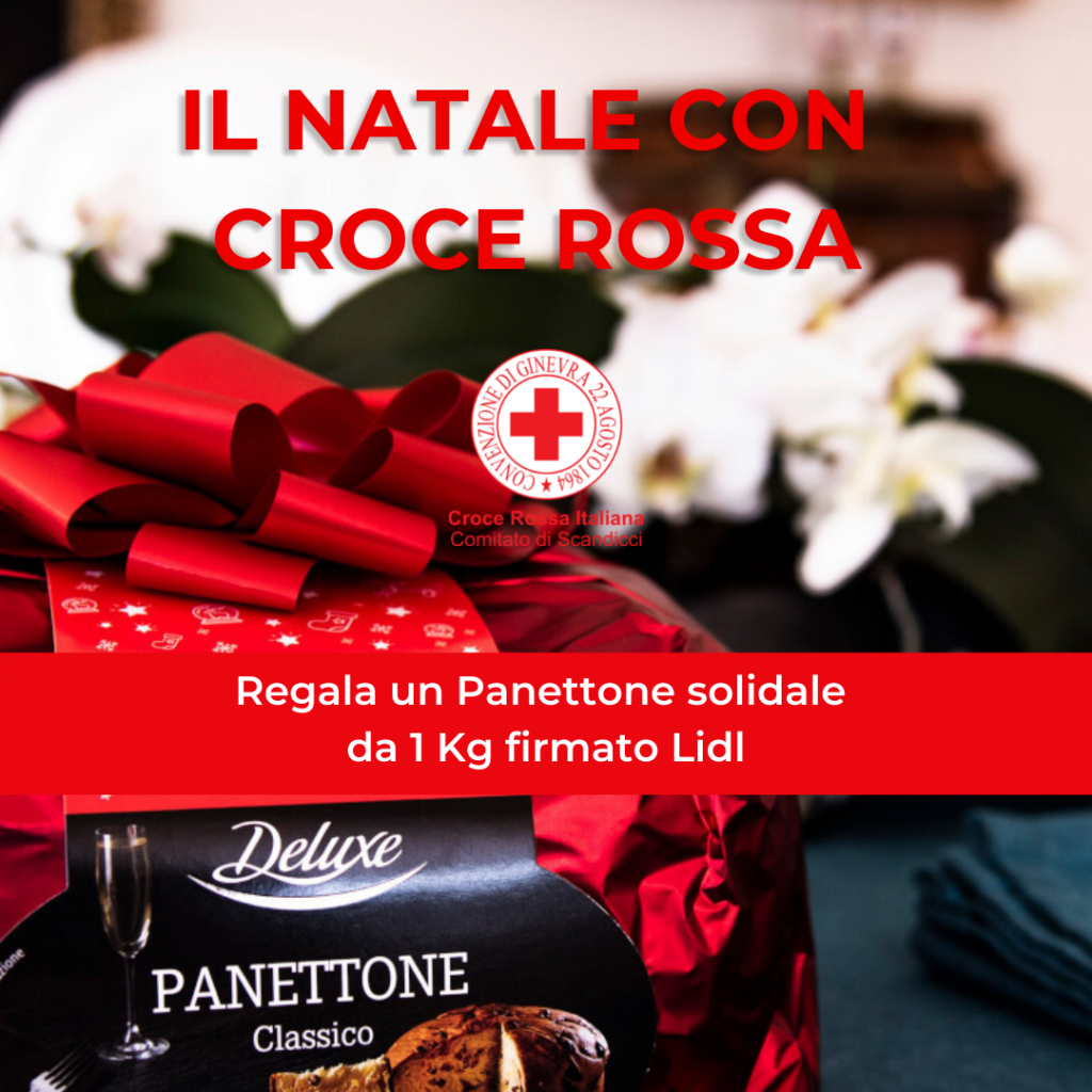 panettone solidale croce rossa natale 2022